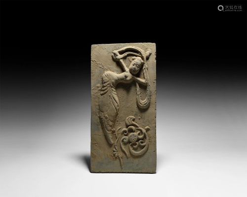 Chinese Song Terracotta Tile with Dancer