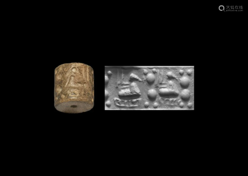 Jemdet Nasr Type Cylinder Seal with Squatting …