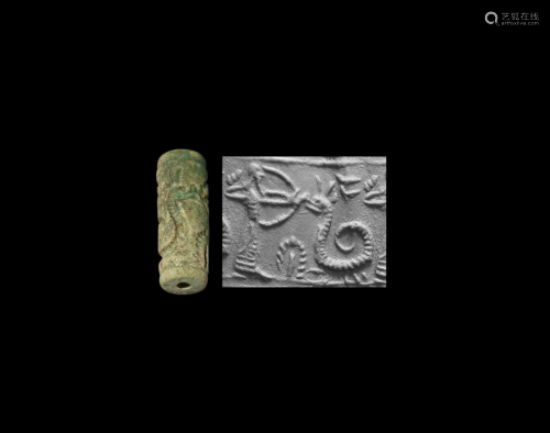 Mesopotamian Cylinder Seal with Snake