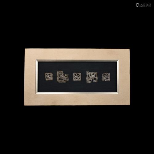Chinese Ordos Silver Plaque Collection