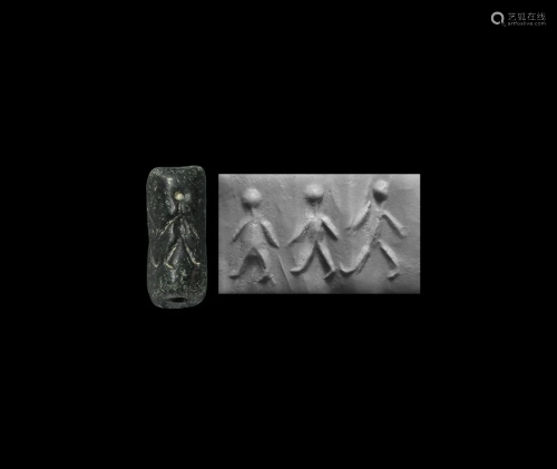 Cylinder Seal with Matchstick Men