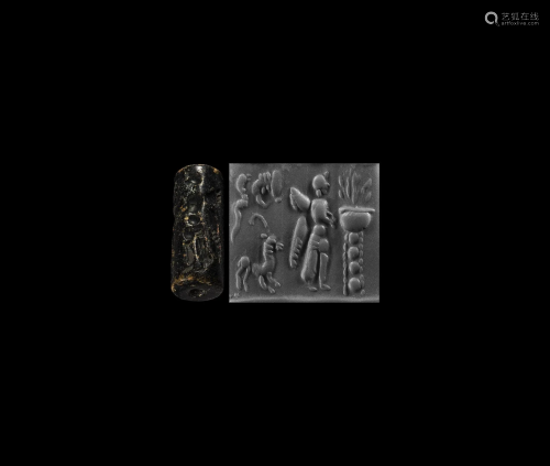 Cylinder Seal with Winged Figure