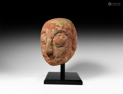 Chinese Ming Red Stone Head