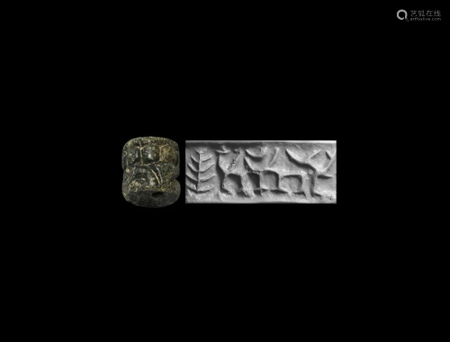 Cylinder Seal with Abstract Quadrupeds