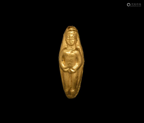 Tibetan Gold Figural Bead