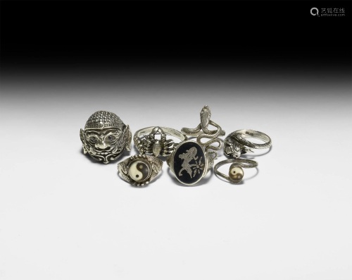 South East Asian Silver Ring Collection