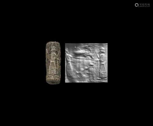 Cylinder Seal with Figures and Offering Table