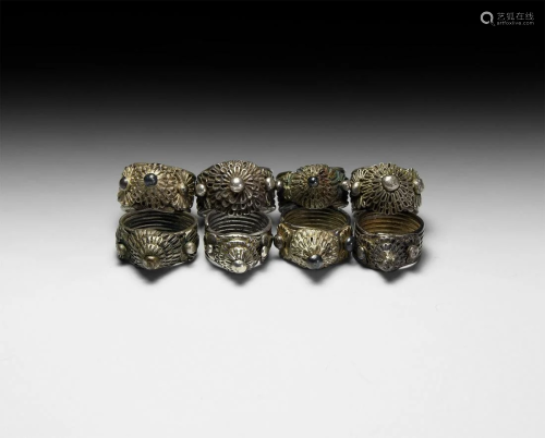 Thai Silver Hill Tribe Ring Collection