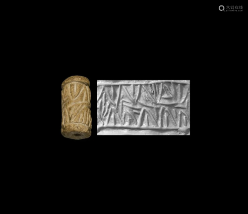 Mesopotamian Terracotta Cylinder Seal
