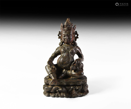 Tibetan Bronze Figure of Jambhala
