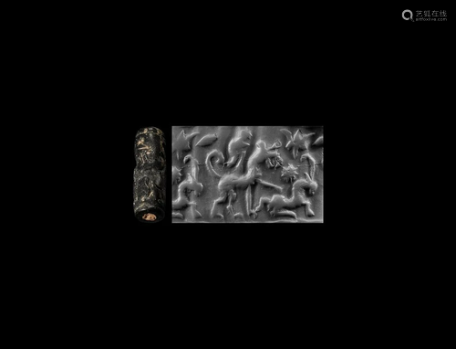 Cylinder Seal with Hunting Scene