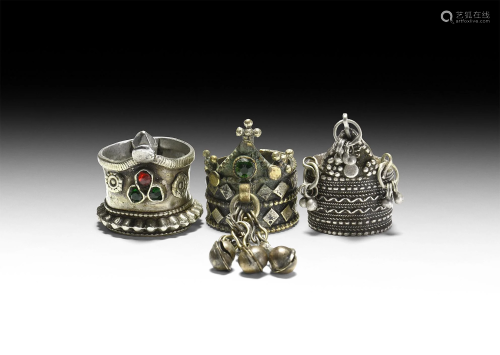 Central Asian Silver Bridal Ring Collection