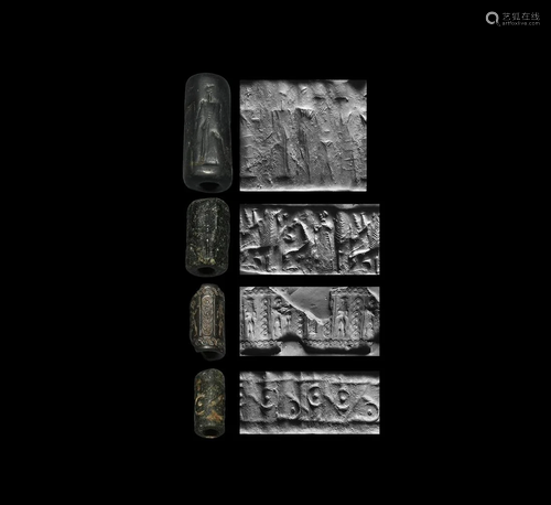 Cylinder Seal Group with Lion and Worshippers