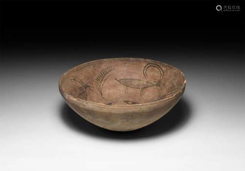 Indus Valley Bowl with Animal Design
