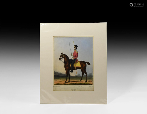 Antique Line Regiment Field Officer Print