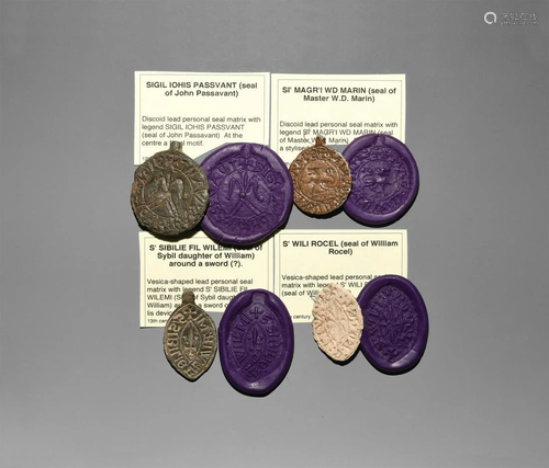 Medieval British Lead Seal Collection