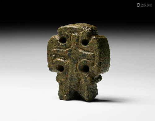 Medieval Carved Celtic Cross Finial