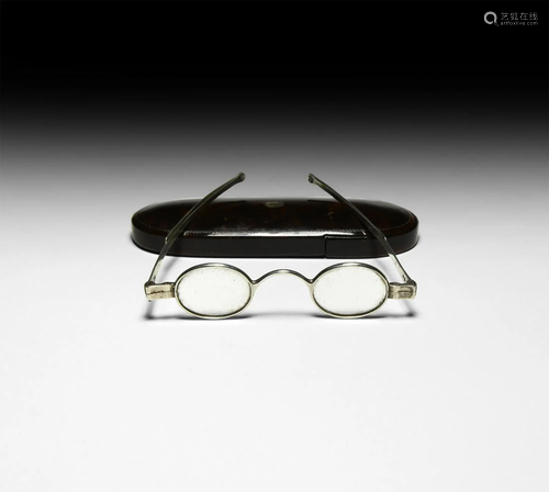 Georgian Silver Spectacles in Case