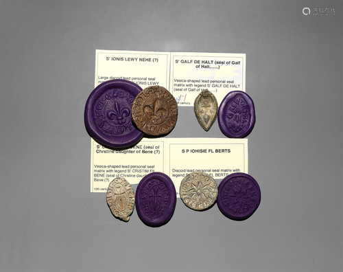 Medieval British Lead Seal Collection