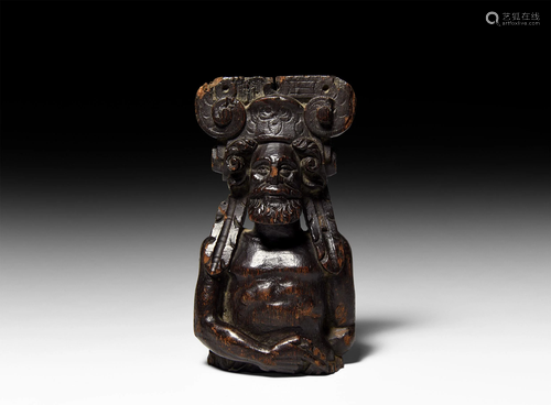 Spanish Conquistador with Inca Crown Finial