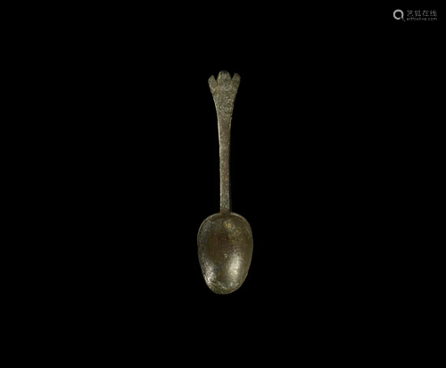 Charles II Trefid Spoon with Crowned Lion Mark