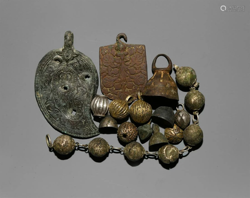 Medieval Bell Pendant and Other Artefact Collection