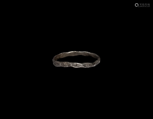 Norman Silver Ring with Eye Motifs