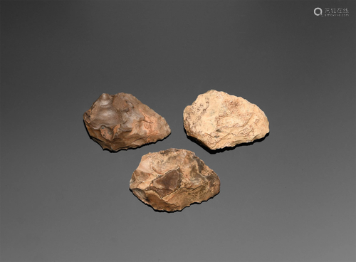 Stone Age Acheulean Hand Axe Group