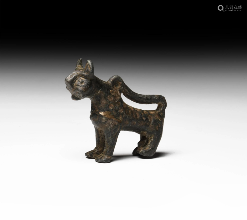 Islamic Standing Lion Statuette