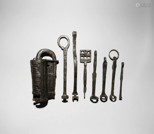 Large Viking Key and Lock Group