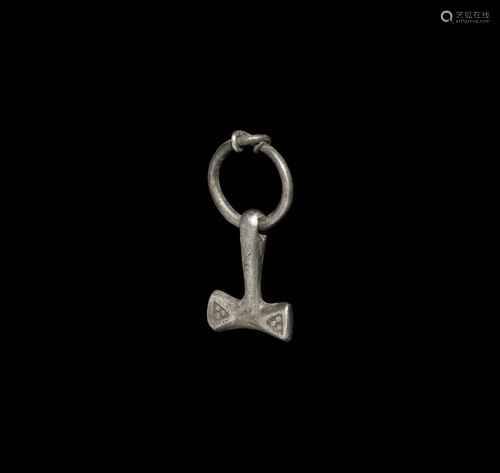 Viking Silver Thor's Hammer Pendant