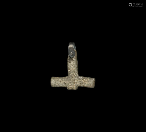 Viking Broken Cross Hammer Pendant