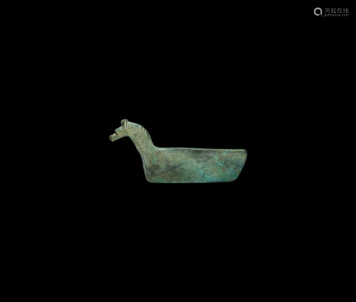 Bronze Age Blade with Horse Terminal