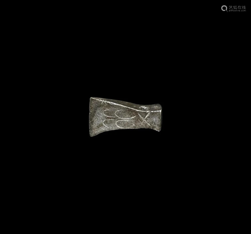 Iron Age Celtic Silver Axe Pendant