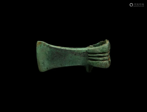 Bronze Age Ribbed Socketted Axehead