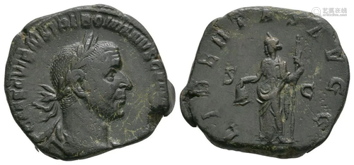 Trebonnianus Gallus - Libertas Sestertius