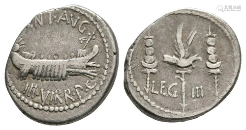 Marc Antony - Legion III Denarius