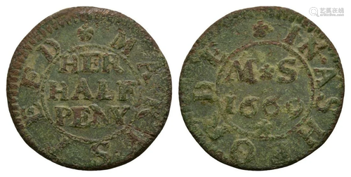 17th Century - Kent - Mary Steed - 1669 - Token