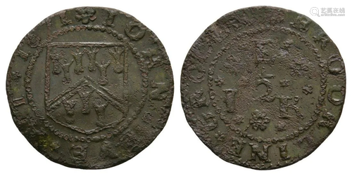 17th Century - Kent - Brookland - Eve - Token Halfpe…