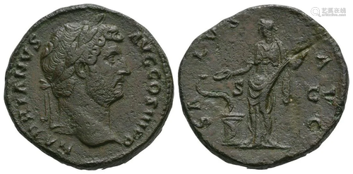 Hadrian - Salus Sestertius