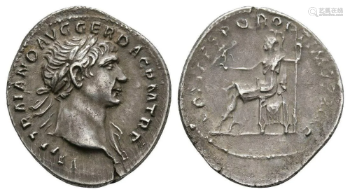 Trajan - Roma Denarius