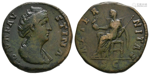 Faustina I - Aeternitas Sestertius