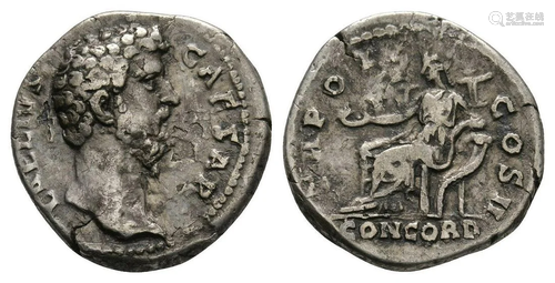 Aelius - Concordia Denarius