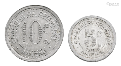 France - Amiens - 1920 & 1921 - 5 and 10 Centimes