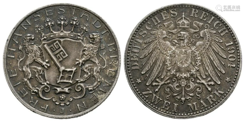 German States - Bremen - 1904 - 2 Marks