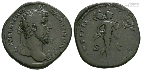 Lucius Verus - Mars Sestertius