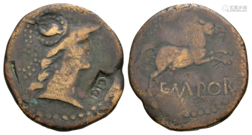 Augustus - Spain - Countermarked Bronze