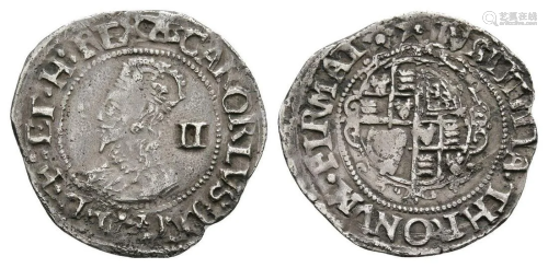 Charles I - Tower - Overstruck Mintmark Halfgroat