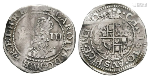 Charles I - Aberystwyth - Threepence