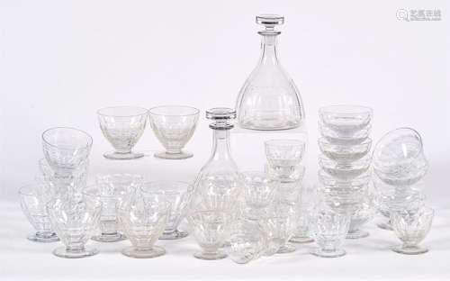 BACCARAT: Serving part of cut crystal glasses comp…